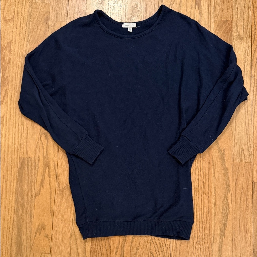 Silence + Noise Dark Blue Crewneck Sweater
